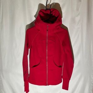 Lululemon athletic scuba sweater (sz 4). Red.